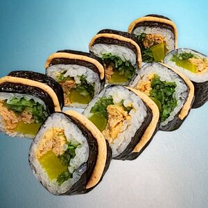 Кимпаб с лососем 