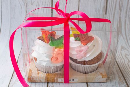 Капкейк творожный 2 шт. в упаковке