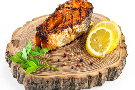 Шашлык из стейка семги