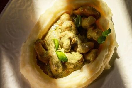 Креветки в сливочном соусе 