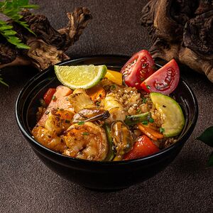 Тяхан с морепродуктами