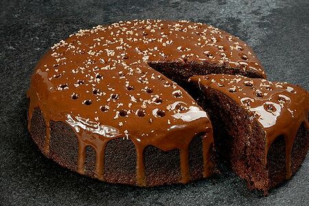 Кусок шоколадного пирога