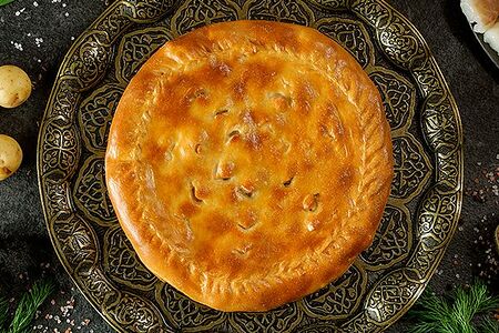 Поморский пирог с треской и картофелем