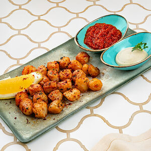 Морской гребешок на мангале