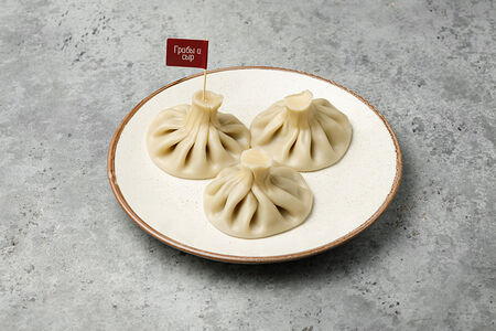 Хинкали с грибами и сыром классические