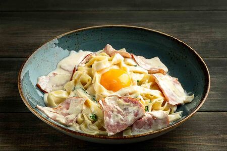 Тальятелле с ветчиной