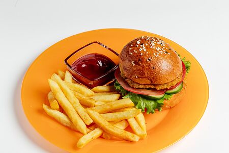 Бургер детский с картофелем фри