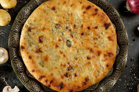 Пирог с картофелем и грибами