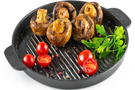 Шампиньоны на мангале