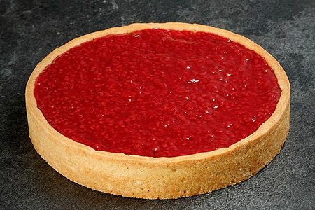 Творожный пирог с малиной