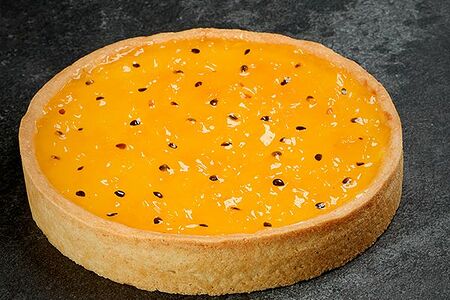 Творожный пирог с манго-маракуйей