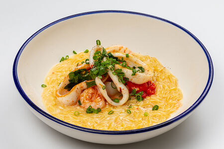 Орзо, морепродукты