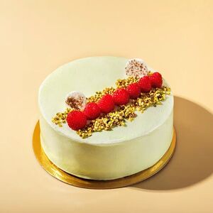 Торт Фисташковый с малиной