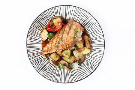 Куриное филе, фаршированное сыром моцарелла