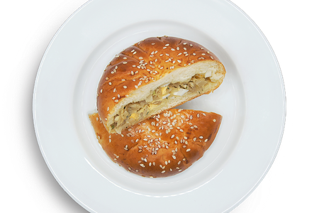 Пирог с капустой и яйцом