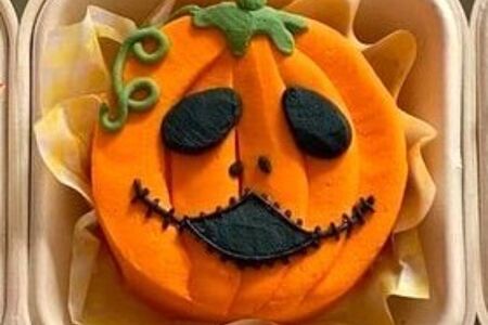 Бенто-торт оранжевый Тыква Джек