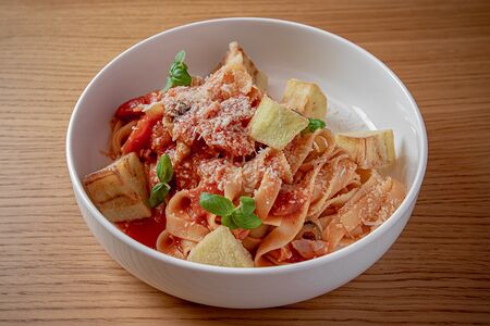 Паста с баклажанами 