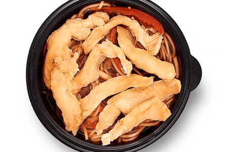 Лапша соба с курицей 