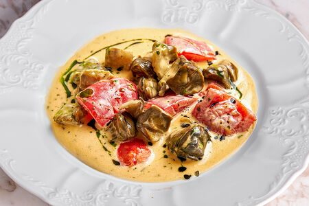 Черноморские рапаны в томатном соусе