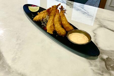 Креветки в кляре