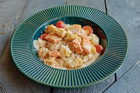 Картофельные ньокки с форелью