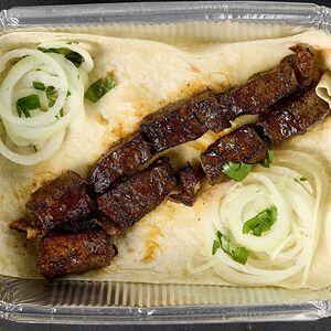 Шашлык из говяжьей печени