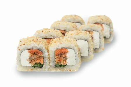 Ролл Моне с жареным лососем