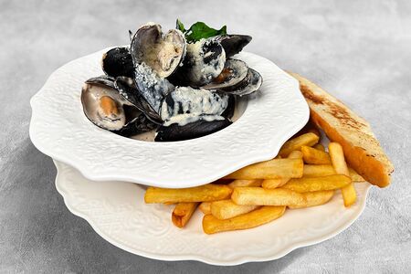 Мидии в трюфельном соусе