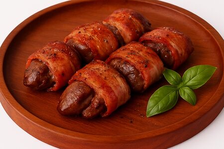 Печень куриная в беконе