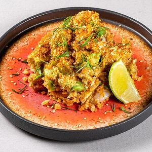 Авокадо и креветки