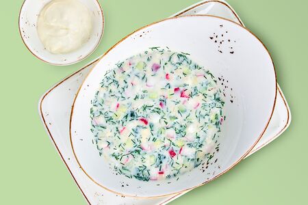 Окрошка на кефире