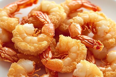 12 креветок темпура