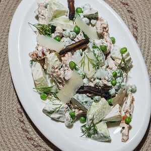 Հավի մսով և կանաչ ոլոռով