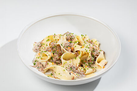 Папардели с говяжьими щечками