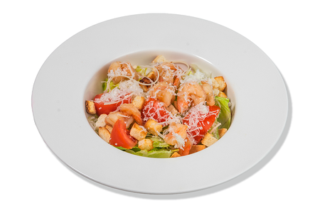 Салат Цезарь с креветкой