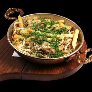 Картофель с вешенками