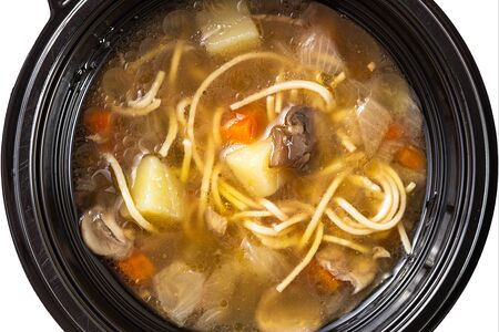 Суп грибной с домашней лапшой