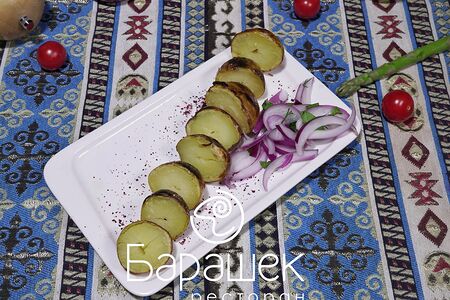 Шашлык из молодого картофеля