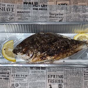 Дорадо на мангале 