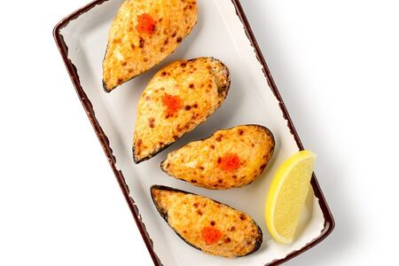 Мидии запеченные