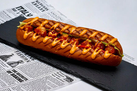 Хот-дог с креветками