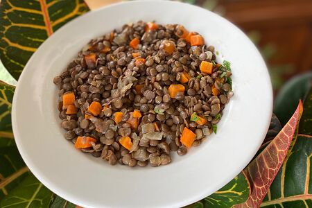 Чечевица с овощами