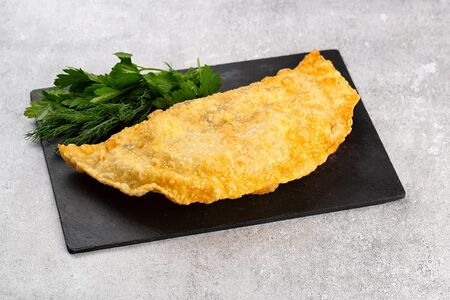 Чебурек с зеленью и сыром