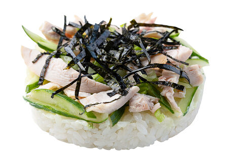 Донбури с курицей и соусом васаби