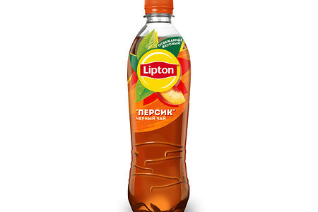 Липтон черн чай персик 0.5 л