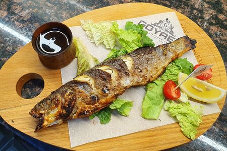 Форель на вертеле