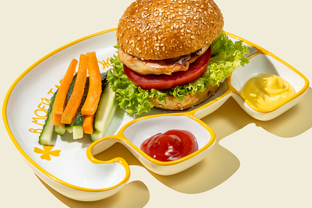 (аг) Бургер с овощными палочками