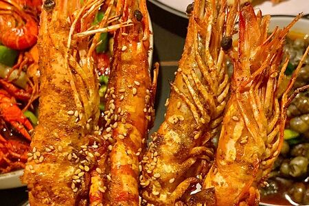 J04 Аргентинские красные креветки 1 шт.