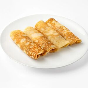 Рулетики из омлета с ветчиной и сыром