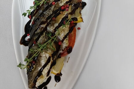 Сибас на мангале